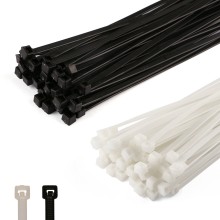 Kabelbinder Schwarz oder Weiß 100 Stück