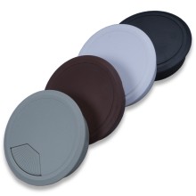 Kabeldurchlass aus Kunststoff Grau| Weiß| Braun| Schwarz| Tiefe 22x80mm & 20x60mm